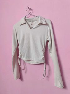 Classic White Long Sleeve Top