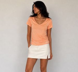 Peach V-Neck T-Shirt