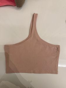 ❗️Peach One Shoulder Crop Top❗️