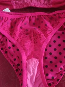 Women's Pink Lace Bra &amp; Panty Set