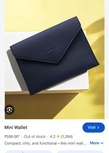 Smytten Navy Blue Envelope wallet