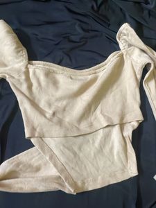 Ribbed Long Sleeve Crop Top