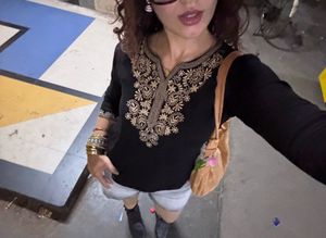 Embroidered Black Kurti