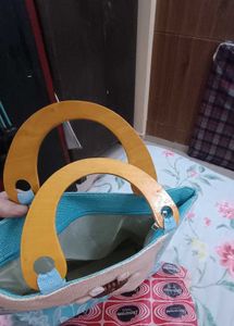 Blue Tote Bag unused