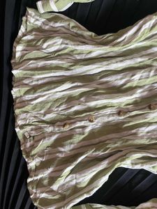 Striped Button-Up Tunic