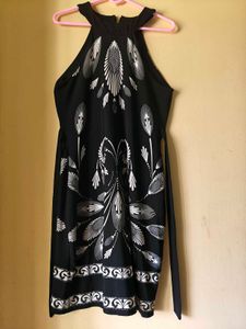 Chic Black &amp; White Print Dress