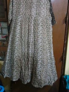 Embroidered Brown Kurta