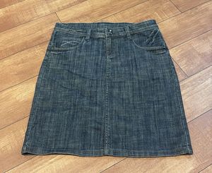 Denim A-line Skirt