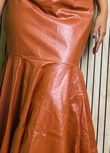 Faux Leather Mermaid Skirt