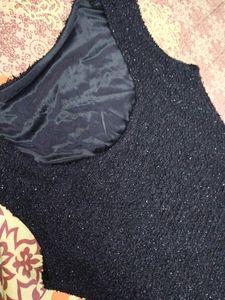 Black Bold Dress Sleeve Less