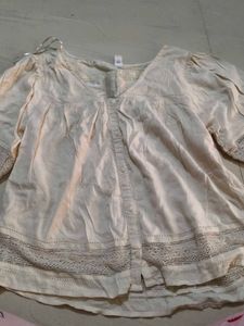 Boho Lace Trim Blouse