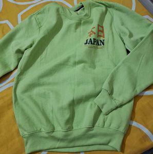 Green Japan Print Sweatshirt