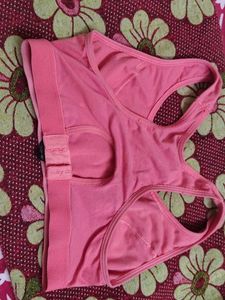 Pink Sports Bra