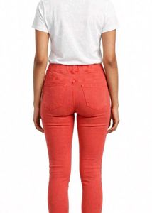 Coral Stretch Skinny Pants