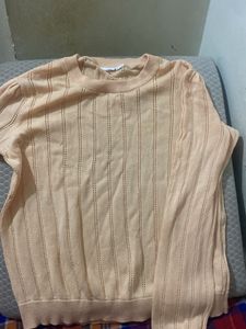 Peach Knit Sweater