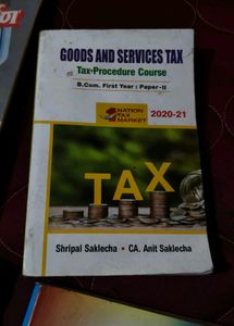Goods and Services Tax - B.Com. First Year Book