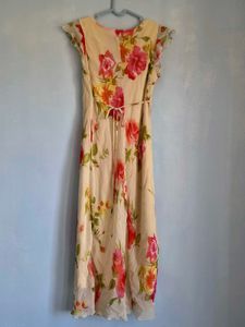 Y2k Floral Printed Midi Dress