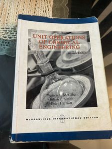 Unit Operations of Chemical Engineering