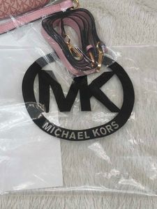 Michael Kors Pink Logo Shoulder Bag