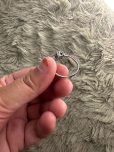 Sparkling Silver Diamond Ring