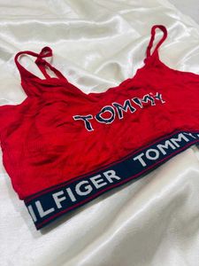 Tommy Hilfiger Red Sports Bra