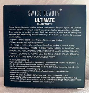 Swiss Beauty Eyeshadow Pallet 01
