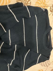 Stylish Striped Knit Sweater