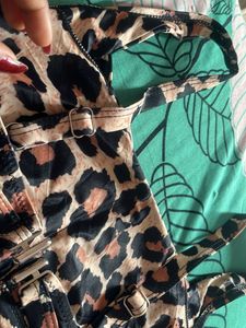 Leopard Print Bikini Top
