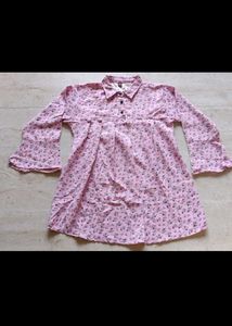 Flowy Floral Bell Sleeve Tunic Top