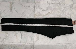 Black Straight-Leg Jeans