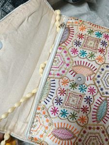 Embroidered Sling Bag