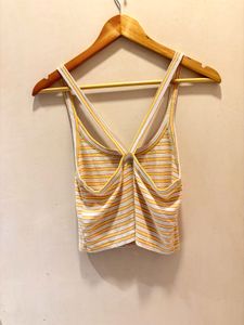 Striped Cropped Tank Top