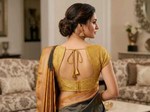 Elegant Yellow Embroidered Blouse