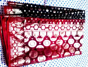 Elegant Black &amp; Red Banarasi Silk Saree