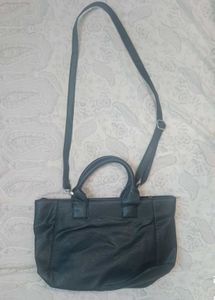 imported bag Chic Black Faux Leather Tote Ba