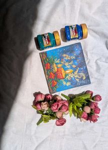 Mini candle hand-painted Art/ Painting