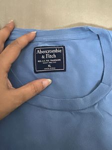 Mens Abercrombie &amp; Fitch Blue T-Shirt