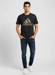 Adidas black statement tshirt