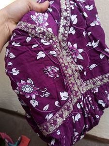 Floral Purple Kurta