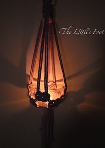 Handwoven Macrame Plant / Candle Light Hanging