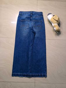 blue wash wide leg