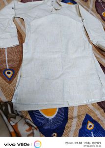 Hand-painted Lotus Kurta set for kids