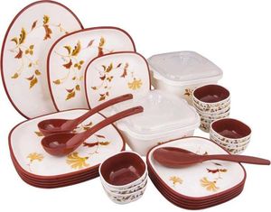 Assamese traditional mekhla sador with dinner set