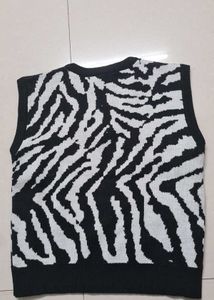A knitted vest