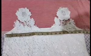 White Lace Dress Bust 38-42 Plus Size