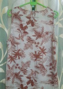 Palm Print Sleeveless Top