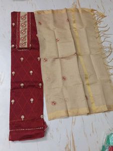 Elegant Unstitched dress material