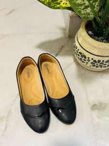 Black Wedge Heel Bellies