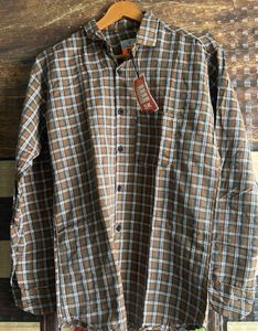 Men's Brown Checkered Shirt