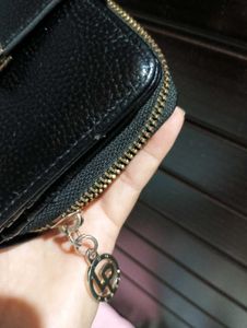 Chic Black Textured Wallet